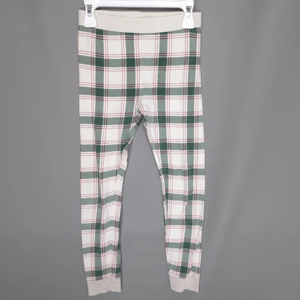 WONDERSHOP Kids Unisex Pajama Set‎ 8 at Target 100% Cotton Plaid Check Green Red